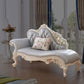 Genuine Leather Accent Chair Traditional Solid Wood Rolled Arms Chaise Clearhalo 'Chairs & Seating' 'Chaise Lounge' 'chaise_lounge' 'furn' 'furn_chaise_lounge' 'Furniture' 'Living Room Furniture' 7534770