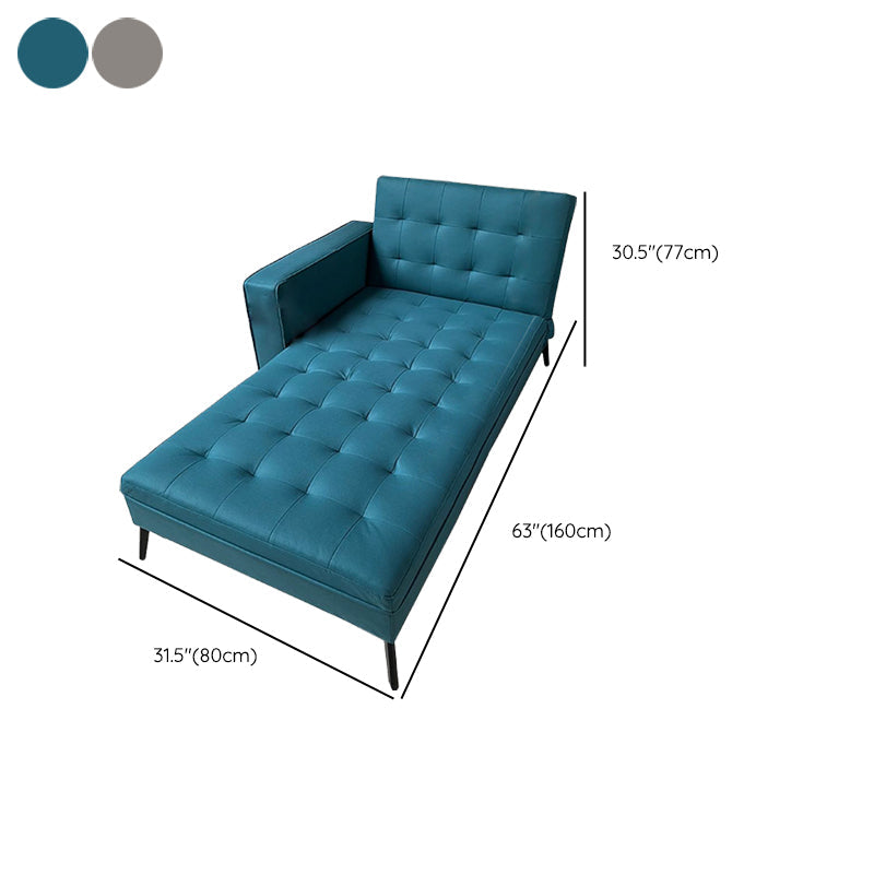 Modern Adjustable and Reclining Chaise with Pillow Standard Lounge Chair for Living Room Clearhalo 'Chairs & Seating' 'Chaise Lounge' 'chaise_lounge' 'furn' 'furn_chaise_lounge' 'Furniture' 'Living Room Furniture' 7534785
