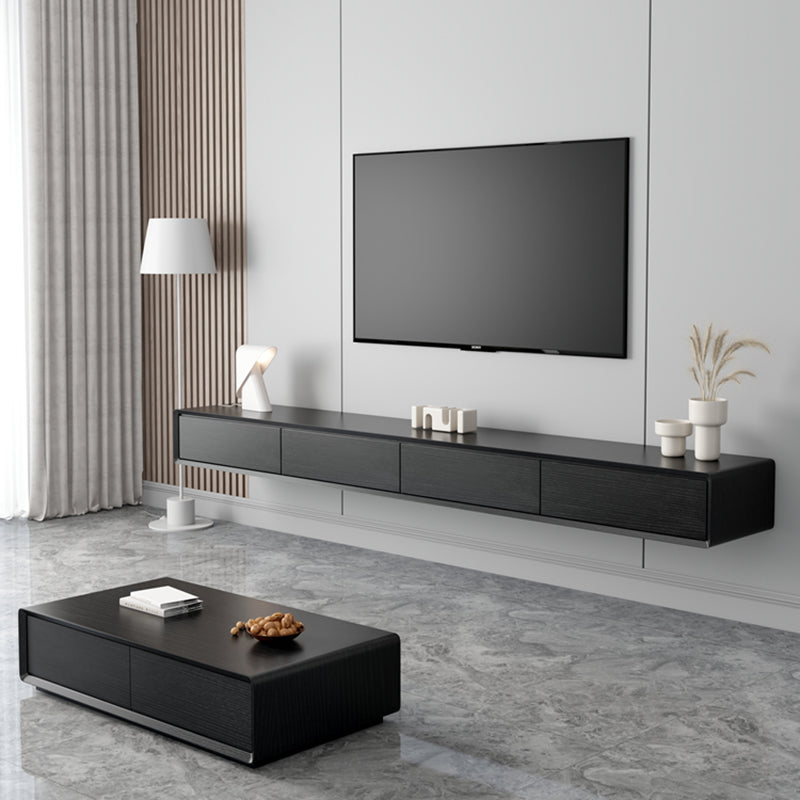 Modernism TV Console Floating Faux Wood Media Console for Home Clearhalo 'furn' 'furn_tv_stands_entertainment_centers' 'Furniture' 'Living Room Furniture' 'TV Stands & Entertainment Centers' 'TV Stands & Media Storage Furniture' 'tv_stands_entertainment_centers' 7534936