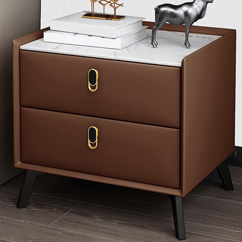 Table de nuit moderne Stone Accent Table table de nuit pour chambre à coucher