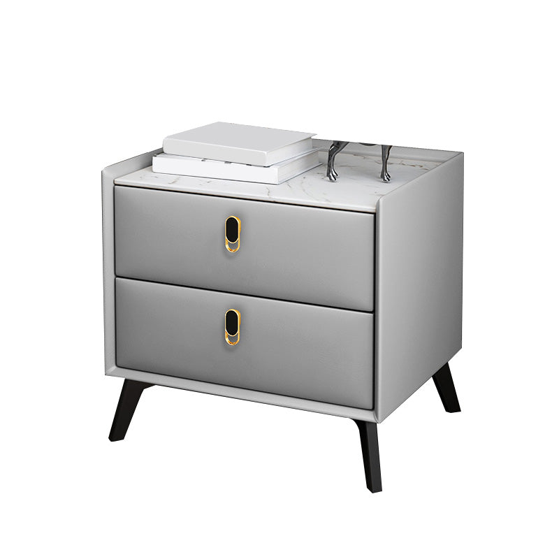 Table de nuit moderne Stone Accent Table table de nuit pour chambre à coucher