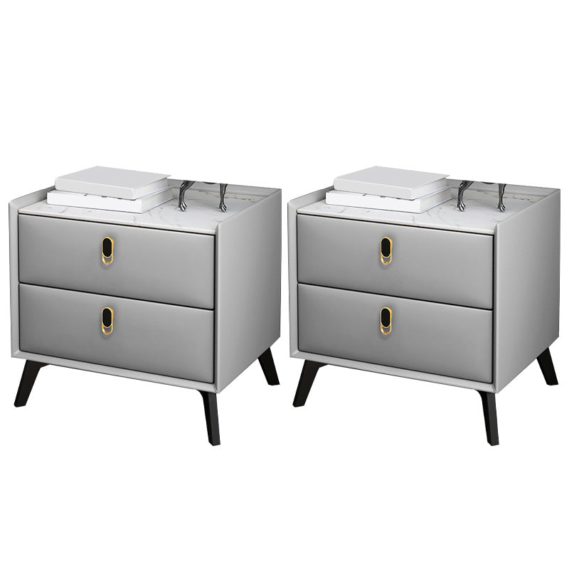 Table de nuit moderne Stone Accent Table table de nuit pour chambre à coucher