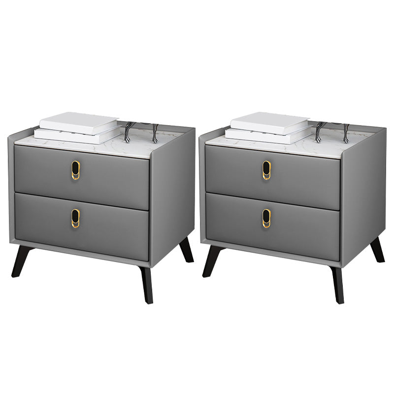 Table de nuit moderne Stone Accent Table table de nuit pour chambre à coucher