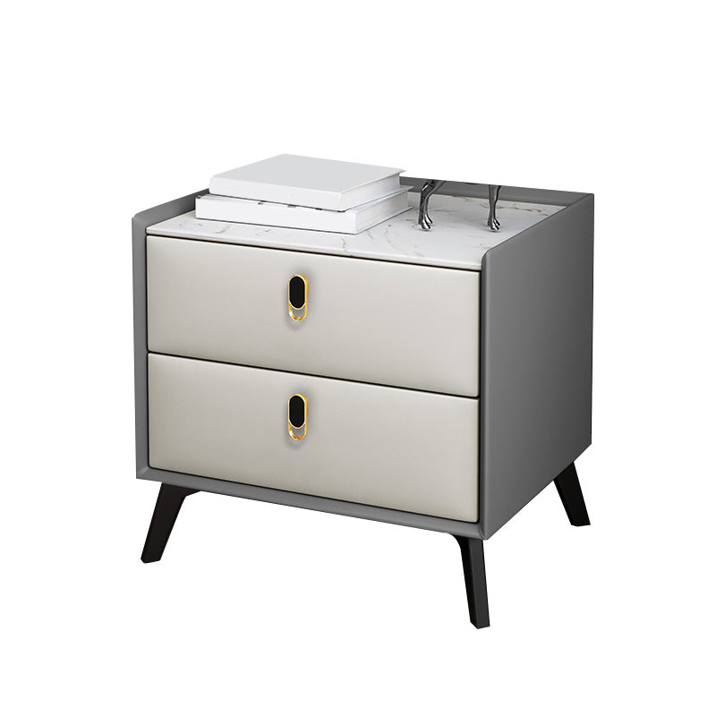 Table de nuit moderne Stone Accent Table table de nuit pour chambre à coucher