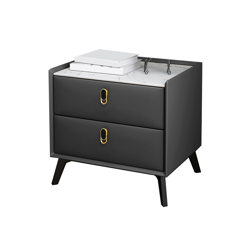 Table de nuit moderne Stone Accent Table table de nuit pour chambre à coucher