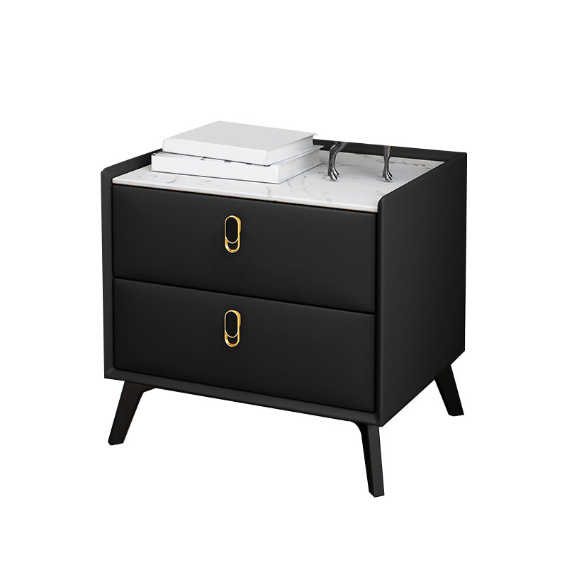 Table de nuit moderne Stone Accent Table table de nuit pour chambre à coucher