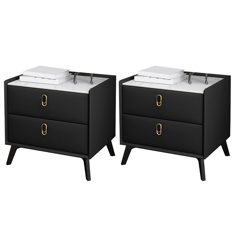 Table de nuit moderne Stone Accent Table table de nuit pour chambre à coucher