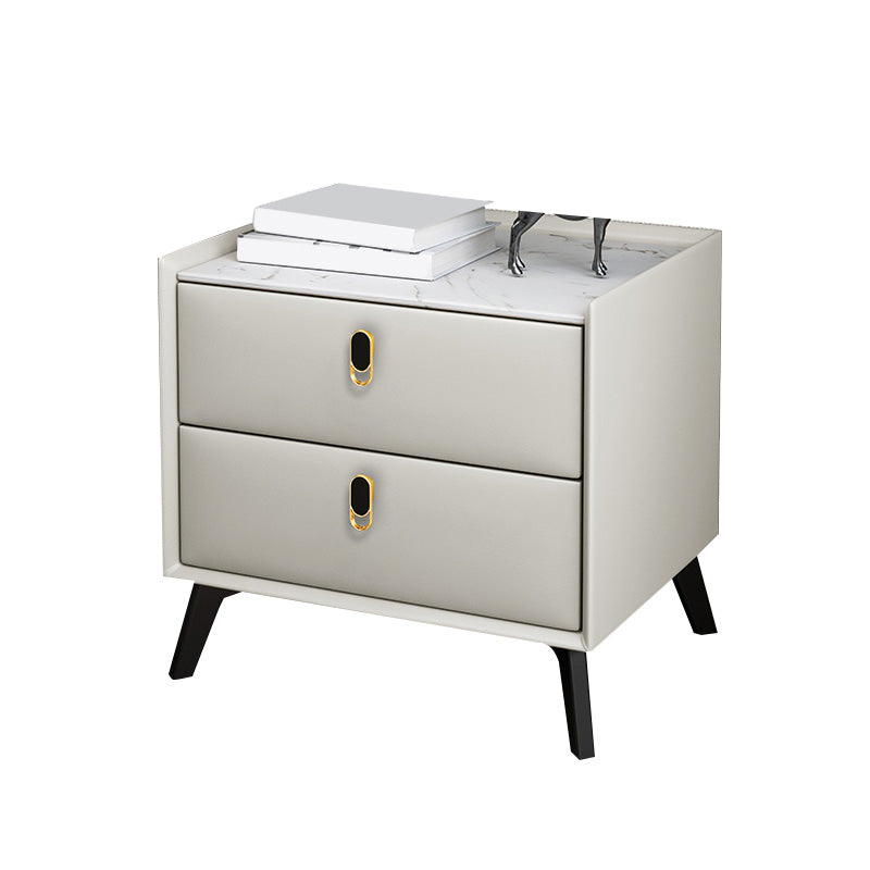 Table de nuit moderne Stone Accent Table table de nuit pour chambre à coucher