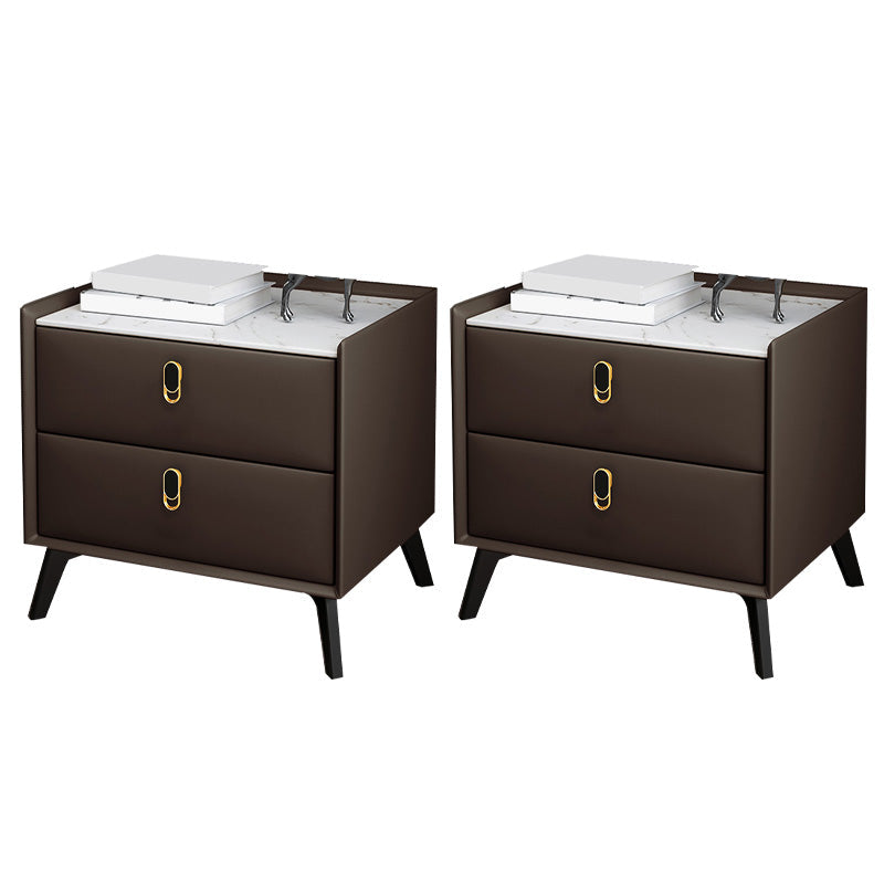 Table de nuit moderne Stone Accent Table table de nuit pour chambre à coucher