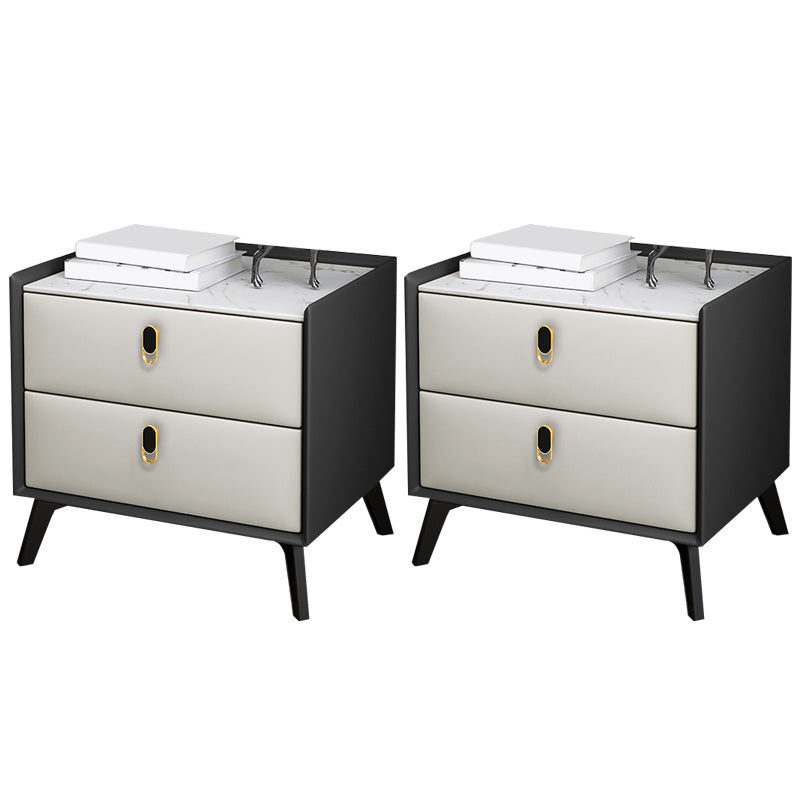 Table de nuit moderne Stone Accent Table table de nuit pour chambre à coucher