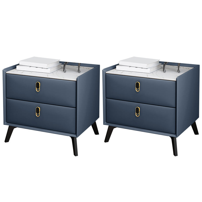 Table de nuit moderne Stone Accent Table table de nuit pour chambre à coucher