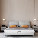 Leather Bedside Cabinet Modern Accent Table Nightstand with 2 Drawers Clearhalo 'Bedroom Furniture' 'furn' 'furn_night_stand' 'Furniture' 'night_stand' 'Nightstands' 7535131