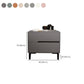 Leather Bedside Cabinet Modern Accent Table Nightstand with 2 Drawers Clearhalo 'Bedroom Furniture' 'furn' 'furn_night_stand' 'Furniture' 'night_stand' 'Nightstands' 7535148