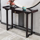 Rectangle Contemporary Console Table Dark Brown Wood Console Sofa Table