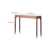 Rectangle Shape Console Table Walnut Wood Console Sofa Table for Hall