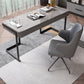 Scrivania per ufficio in acciaio Home Office 29.5 "H moderno scrittura di scrittura grigia con cassetti