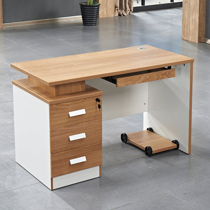 Engineered Wood Writing Desk Industrial Rectangular Desk for Office Natural Clearhalo 'furn' 'furn_office_desk' 'Furniture' 'Office Desks' 'Office Furniture' 'office_desk' 7535373