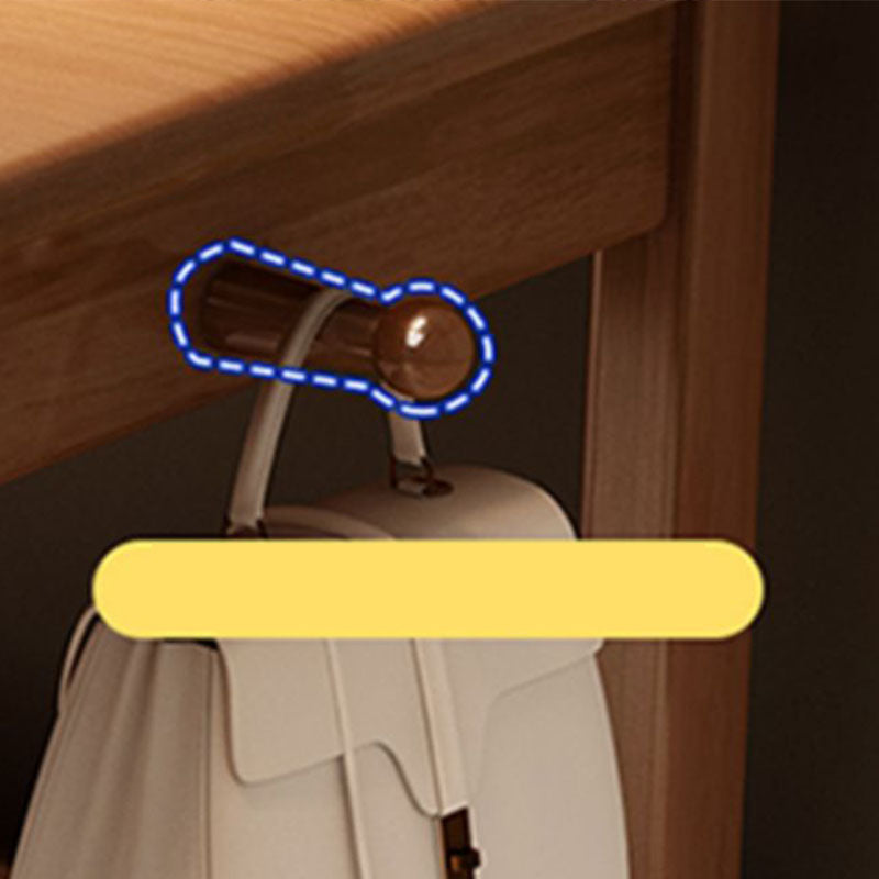 Bureau d'écriture à domicile rectangulaire moderne bureau d'ordinateur de base en bois massif