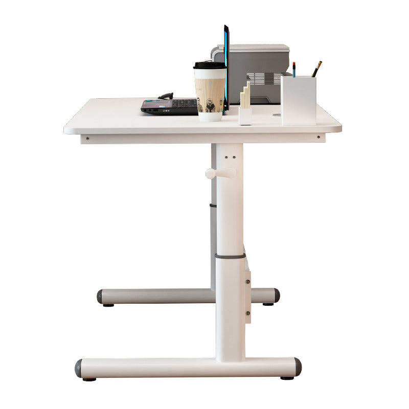 Bureau d'écriture de dortoir moderne Base de bureau en forme de t-forme en T bureau blanc