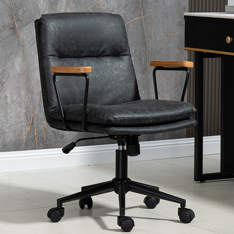 Armas fijas Silla de oficina Mecanismo sin angustia silla de diapositiva ergonómica