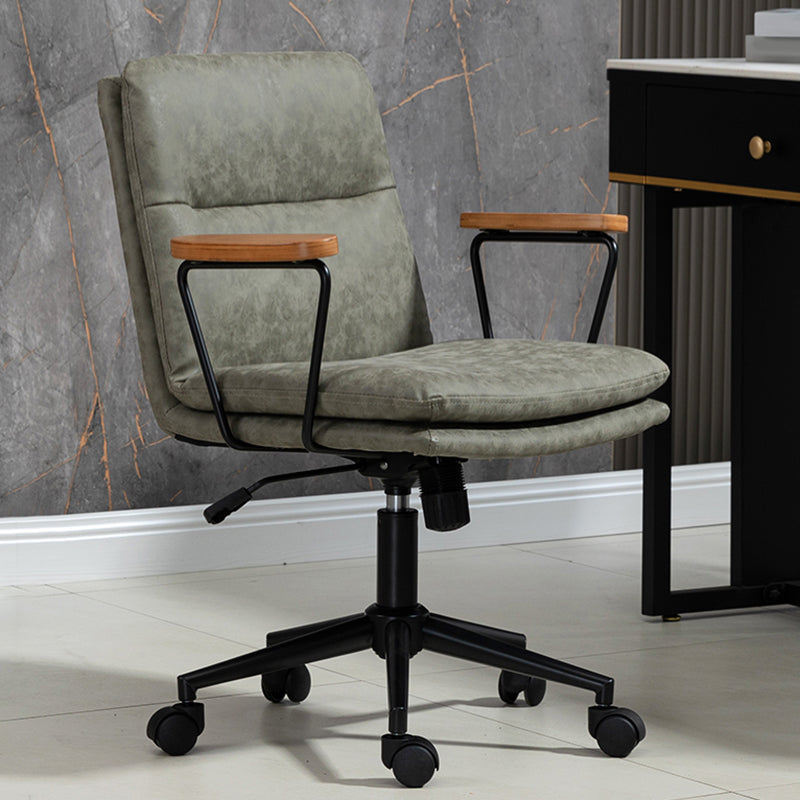 Armas fijas Silla de oficina Mecanismo sin angustia silla de diapositiva ergonómica