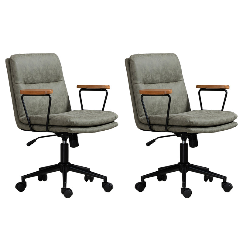 Armas fijas Silla de oficina Mecanismo sin angustia silla de diapositiva ergonómica