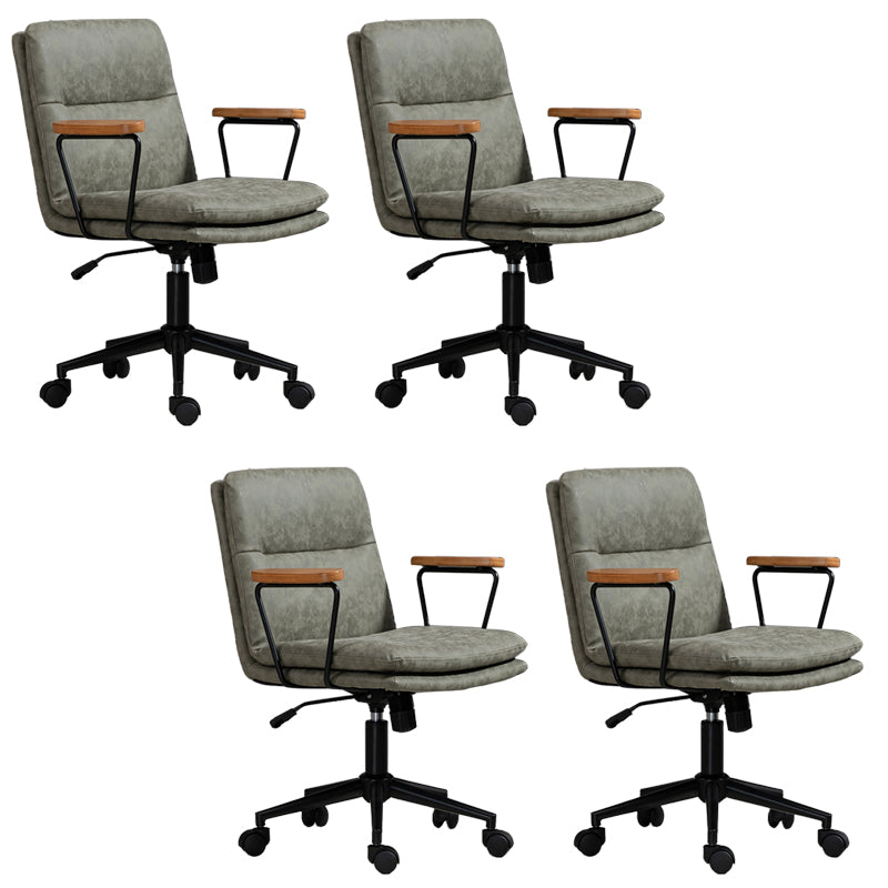 Armas fijas Silla de oficina Mecanismo sin angustia silla de diapositiva ergonómica