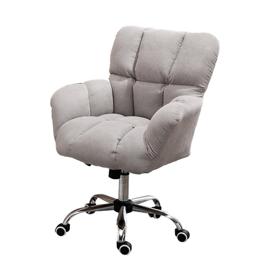 Modern Armless Chair Tilt Mechanism No Distressing Ergonomic Slide Chair Grey 1 Piece Steel