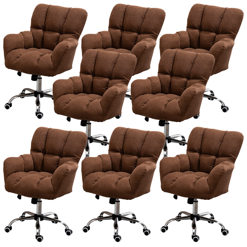 Mecanismo de inclinación de silla sin brazo moderna sin angustia silla de diapositivas ergonómica