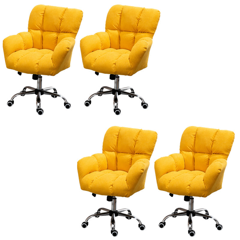 Mecanismo de inclinación de silla sin brazo moderna sin angustia silla de diapositivas ergonómica