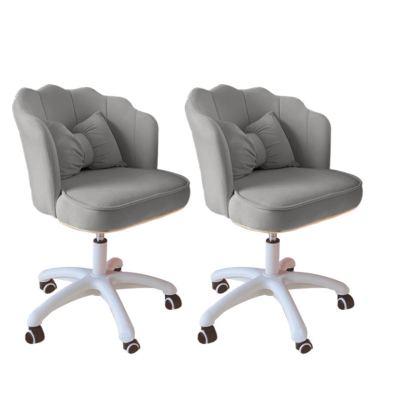 Chaise de bureau sans bras moderne en cuir à hauteur de siège réglable