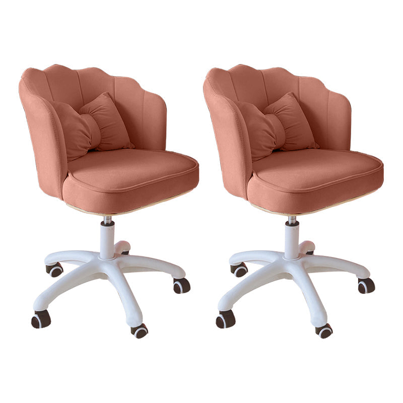 Chaise de bureau sans bras moderne en cuir à hauteur de siège réglable