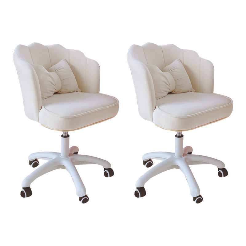 Silla de oficina sin brazo moderna silla de escritorio de altura de asiento ajustable