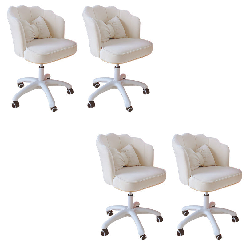 Silla de oficina sin brazo moderna silla de escritorio de altura de asiento ajustable