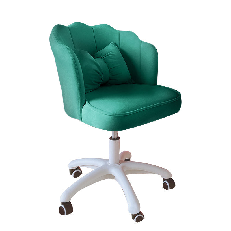 Silla de oficina sin brazo moderna silla de escritorio de altura de asiento ajustable