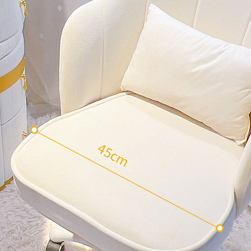 Silla de oficina sin brazo moderna silla de escritorio de altura de asiento ajustable