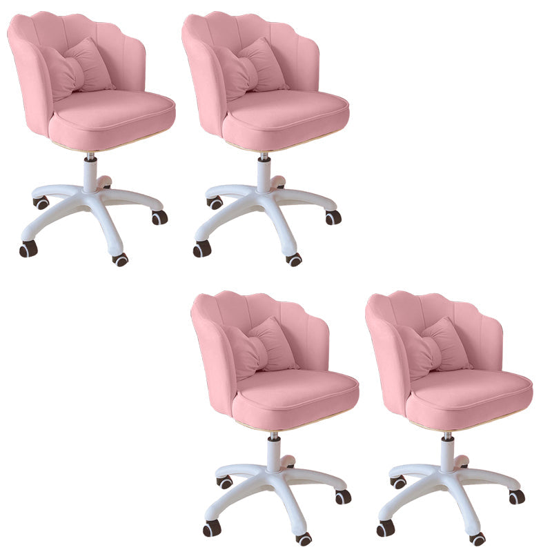 Silla de oficina sin brazo moderna silla de escritorio de altura de asiento ajustable