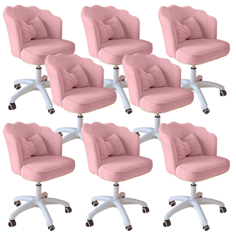 Silla de oficina sin brazo moderna silla de escritorio de altura de asiento ajustable