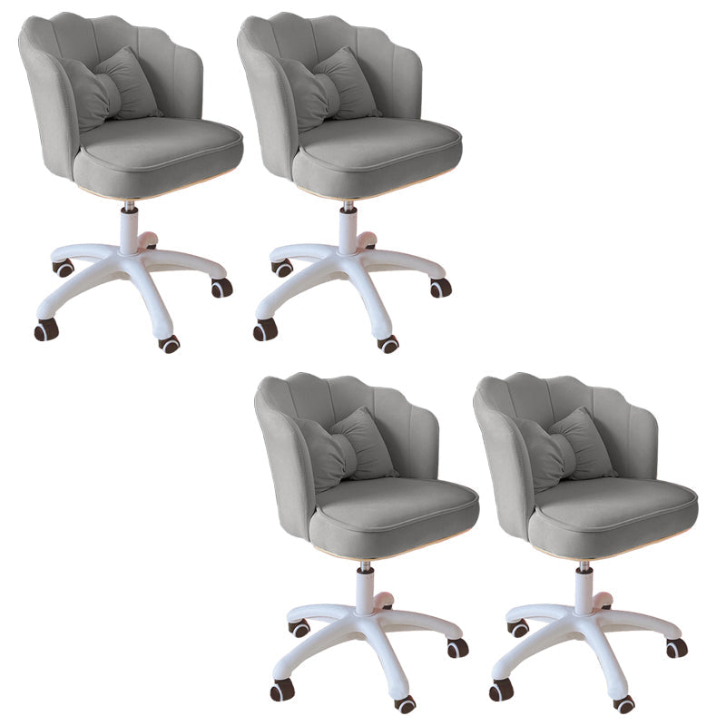 Silla de oficina sin brazo moderna silla de escritorio de altura de asiento ajustable