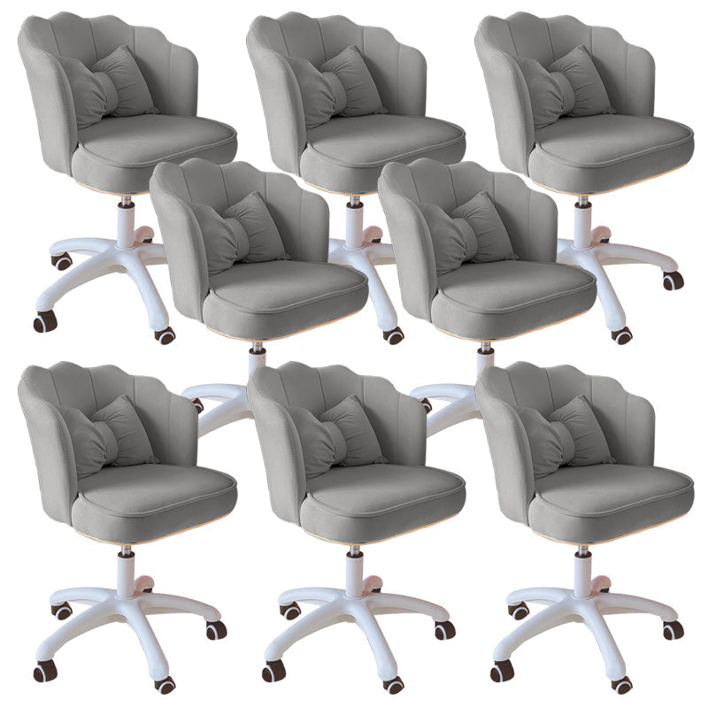 Silla de oficina sin brazo moderna silla de escritorio de altura de asiento ajustable