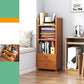 Closed Back Bamboo Bookshelf Contemporary Vertical Bookcase for Home 15.7"L x 11.4"W x 43.7"H 2 Clearhalo 'Bookcases' 'furn' 'furn_bookcases' 'Furniture' 'Office Furniture' 7536034