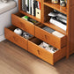 Closed Back Bamboo Bookshelf Contemporary Vertical Bookcase for Home Clearhalo 'Bookcases' 'furn' 'furn_bookcases' 'Furniture' 'Office Furniture' 7536042