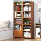 Closed Back Bamboo Bookshelf Contemporary Vertical Bookcase for Home Clearhalo 'Bookcases' 'furn' 'furn_bookcases' 'Furniture' 'Office Furniture' 7536046