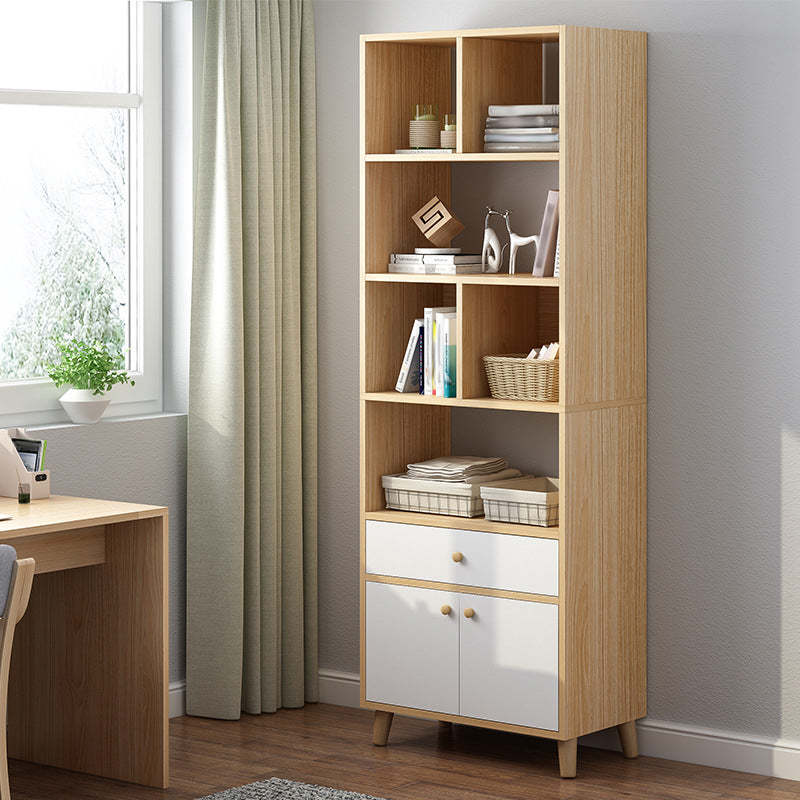 Bibliothèque en bois d'ingénierie Bibliothèque contemporaine standard avec tiroirs