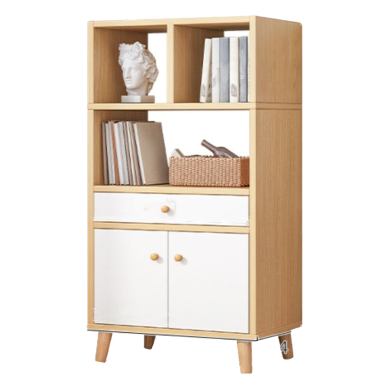 Bibliothèque en bois d'ingénierie Bibliothèque contemporaine standard avec tiroirs