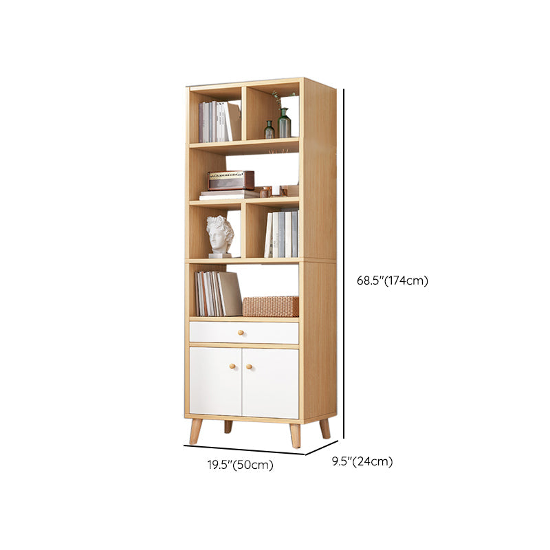 Bibliothèque en bois d'ingénierie Bibliothèque contemporaine standard avec tiroirs