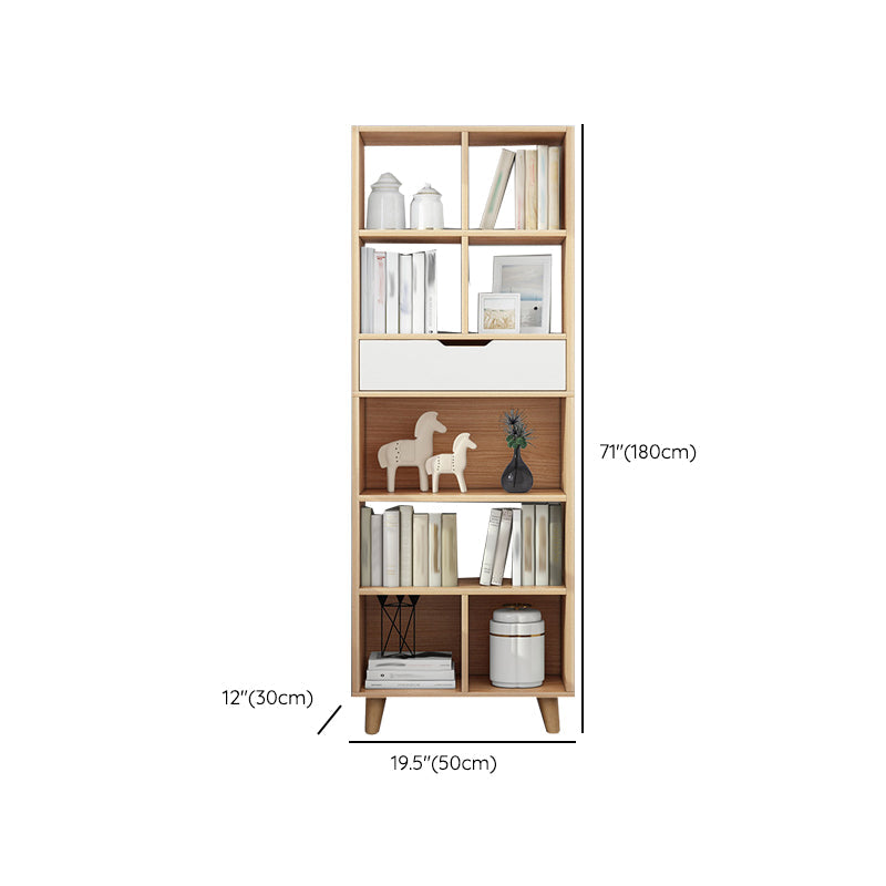 Bibliothèque en bois d'ingénierie Bibliothèque contemporaine standard avec tiroirs