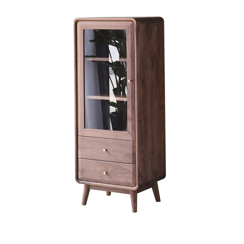 Bibliothèque d'intérieur de style moderne, bibliothèque standard en bois massif avec étagères