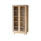 Bibliothèque d'intérieur de style moderne, bibliothèque standard en bois massif avec étagères