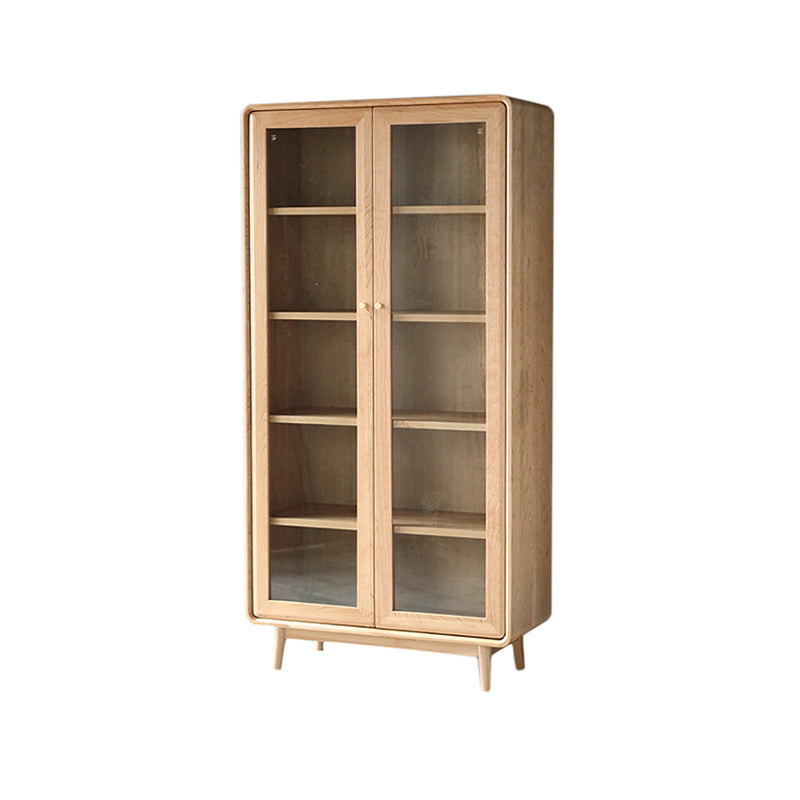 Bibliothèque d'intérieur de style moderne, bibliothèque standard en bois massif avec étagères